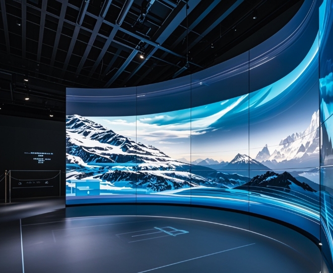 環(huán)形曲面LED顯示屏的光學(xué)設(shè)計與視覺效果優(yōu)化 | 成都LED顯示屏