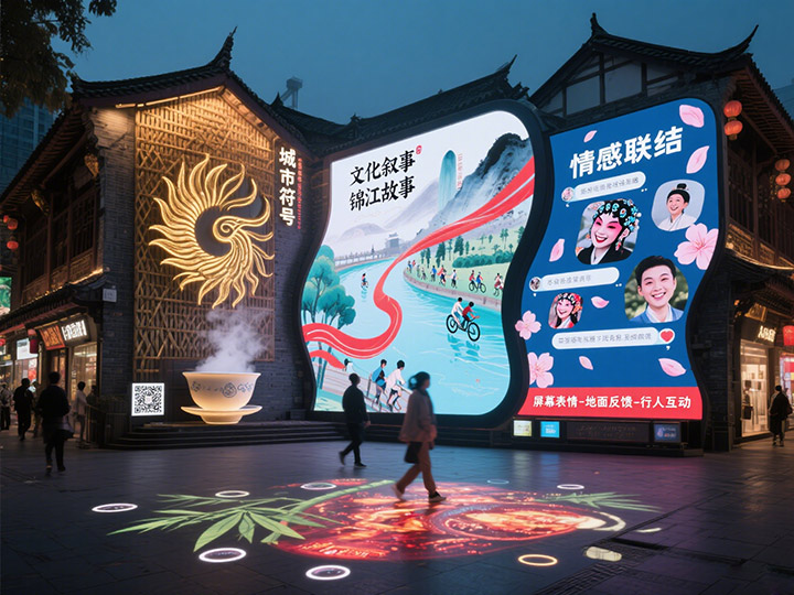 成都LED顯示屏的&ldquo;城市表情&rdquo;：如何通過(guò)大屏傳遞城市精神？