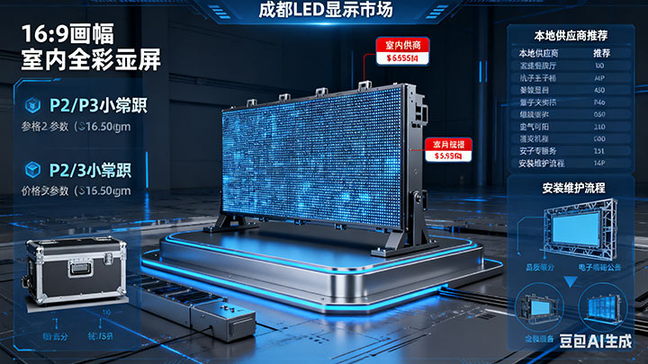 成都LED顯示屏選購安裝全攻略｜供應商排名、價格及維修服務指南